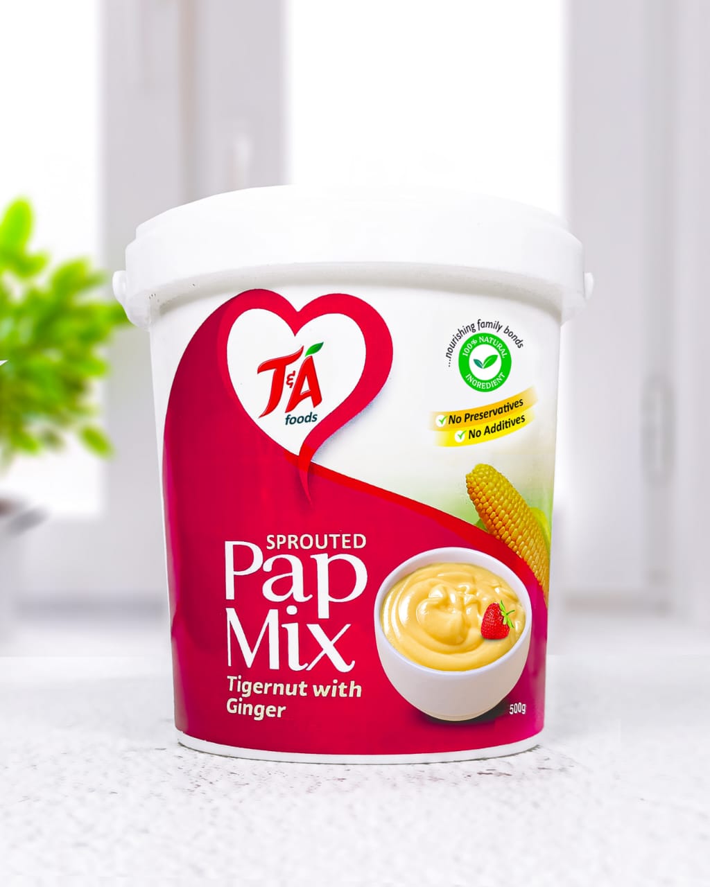 T & A Sprouted pap mix with tigernut and ginger