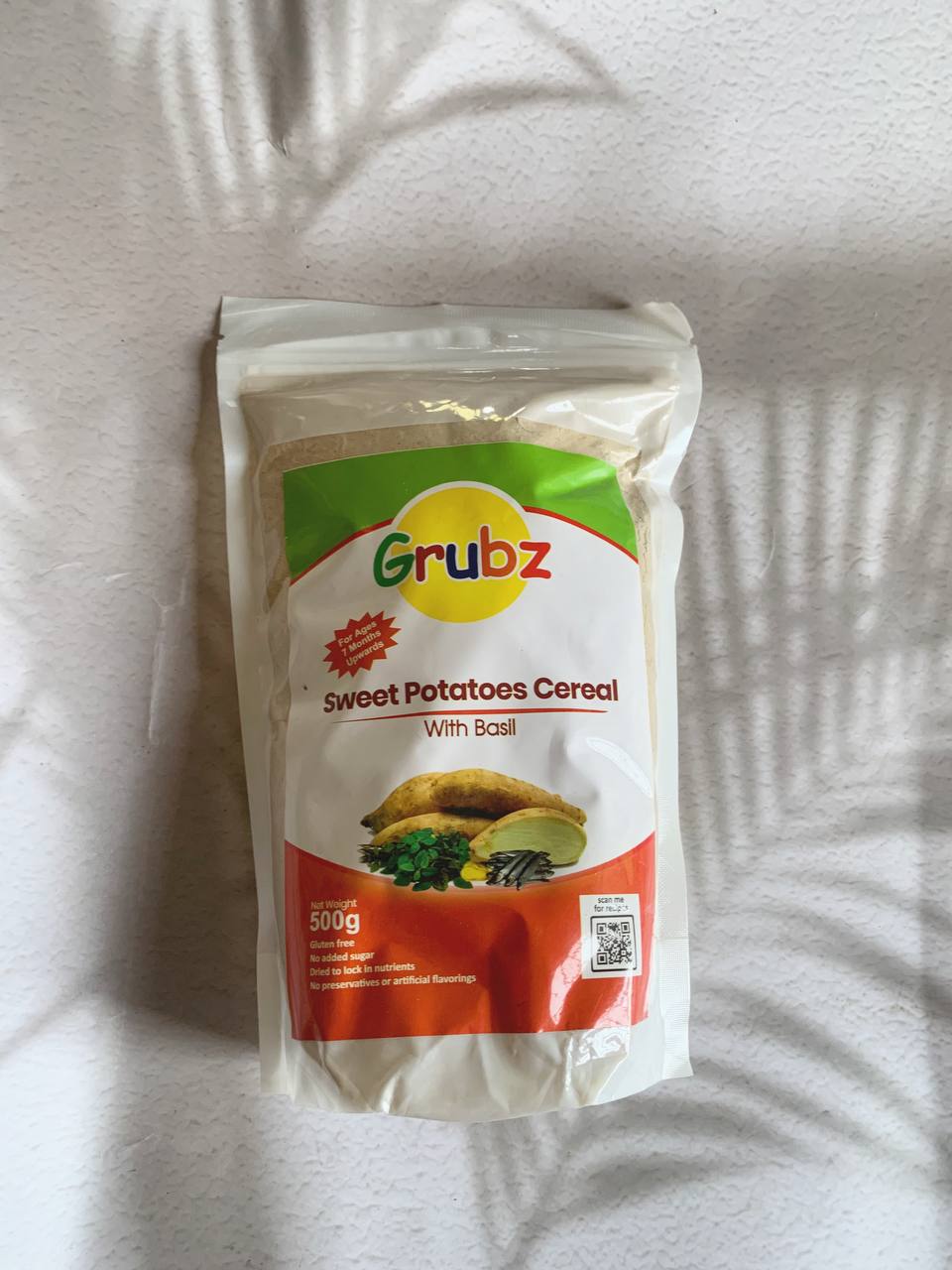 Babygrubz Sweet potato & Basil Cereal