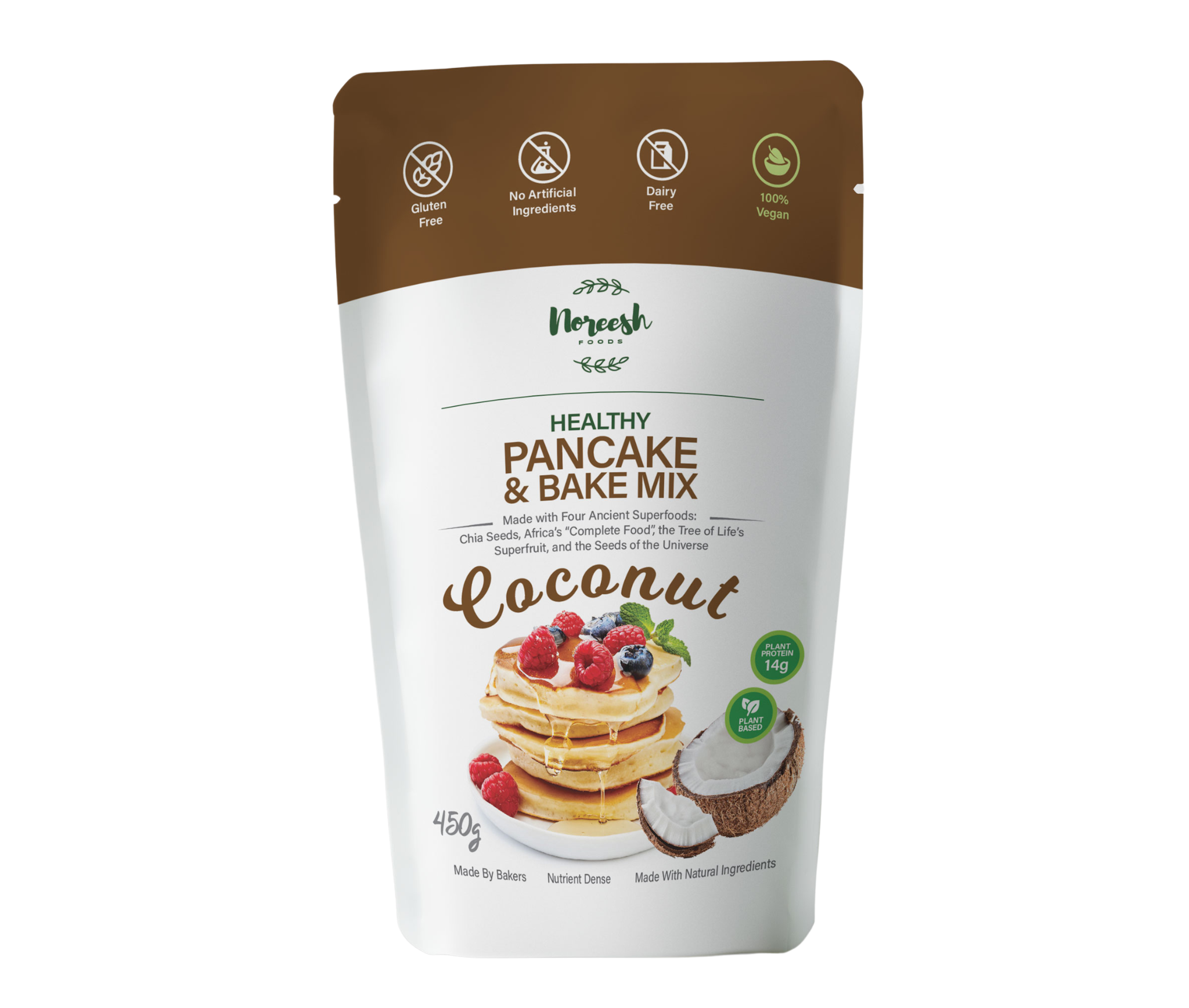 Noreesh Coconut Pancake And Bake Mix - (int)